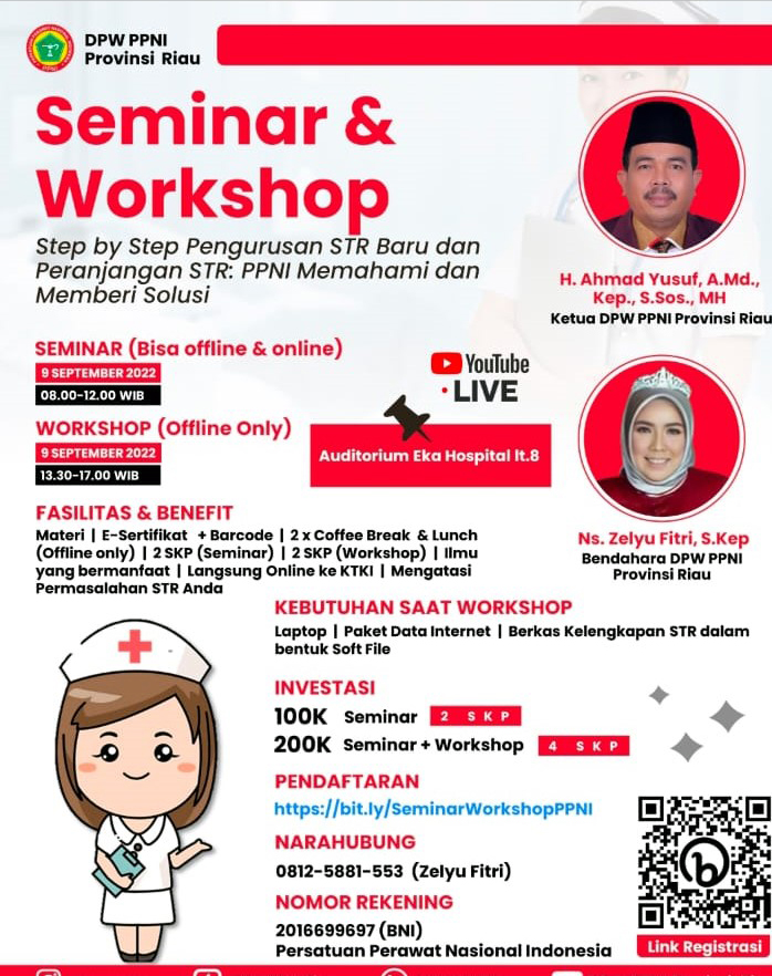 DPW PPNI Riau Adakan Seminar & Workshop STR, Step by Step Pengurusan STR Baru dan Perpanjangan STR